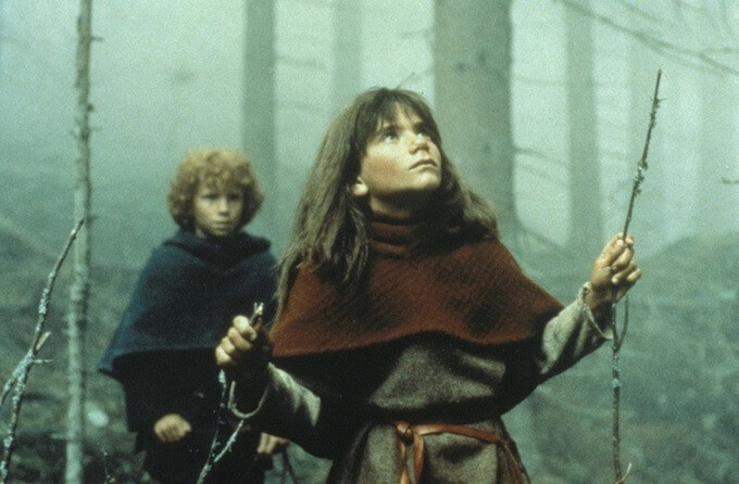 Bild av Ronja Rövardotter (spelad av Hanna Zetterberg) från filmen (från 1984) med samma namn.
